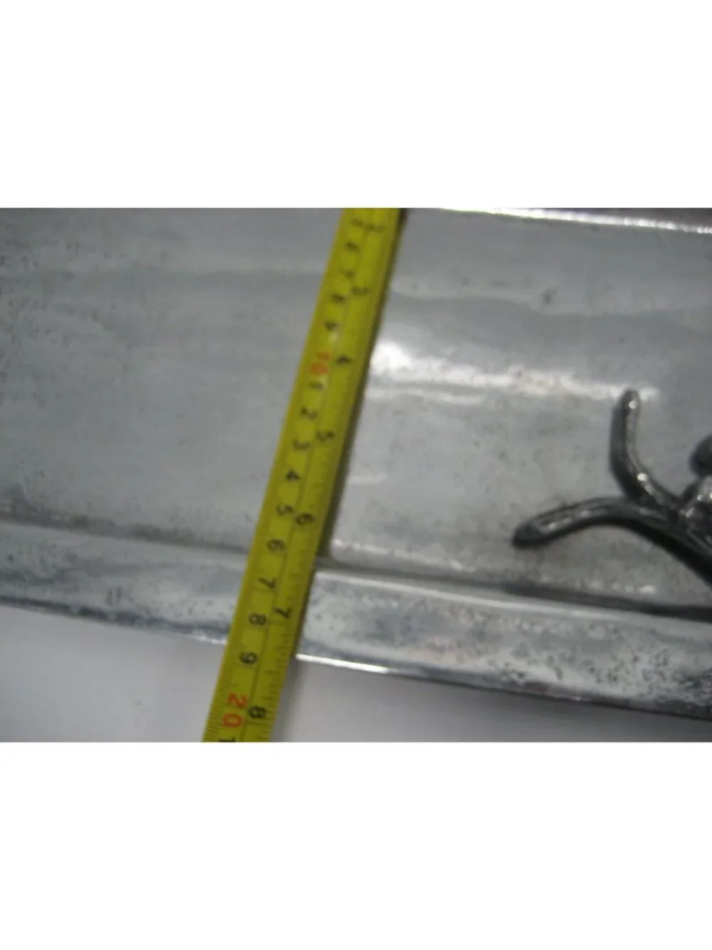 Charcuterie Cheese Tray Pewter Rectangular Raised Bird & Floral Design 17